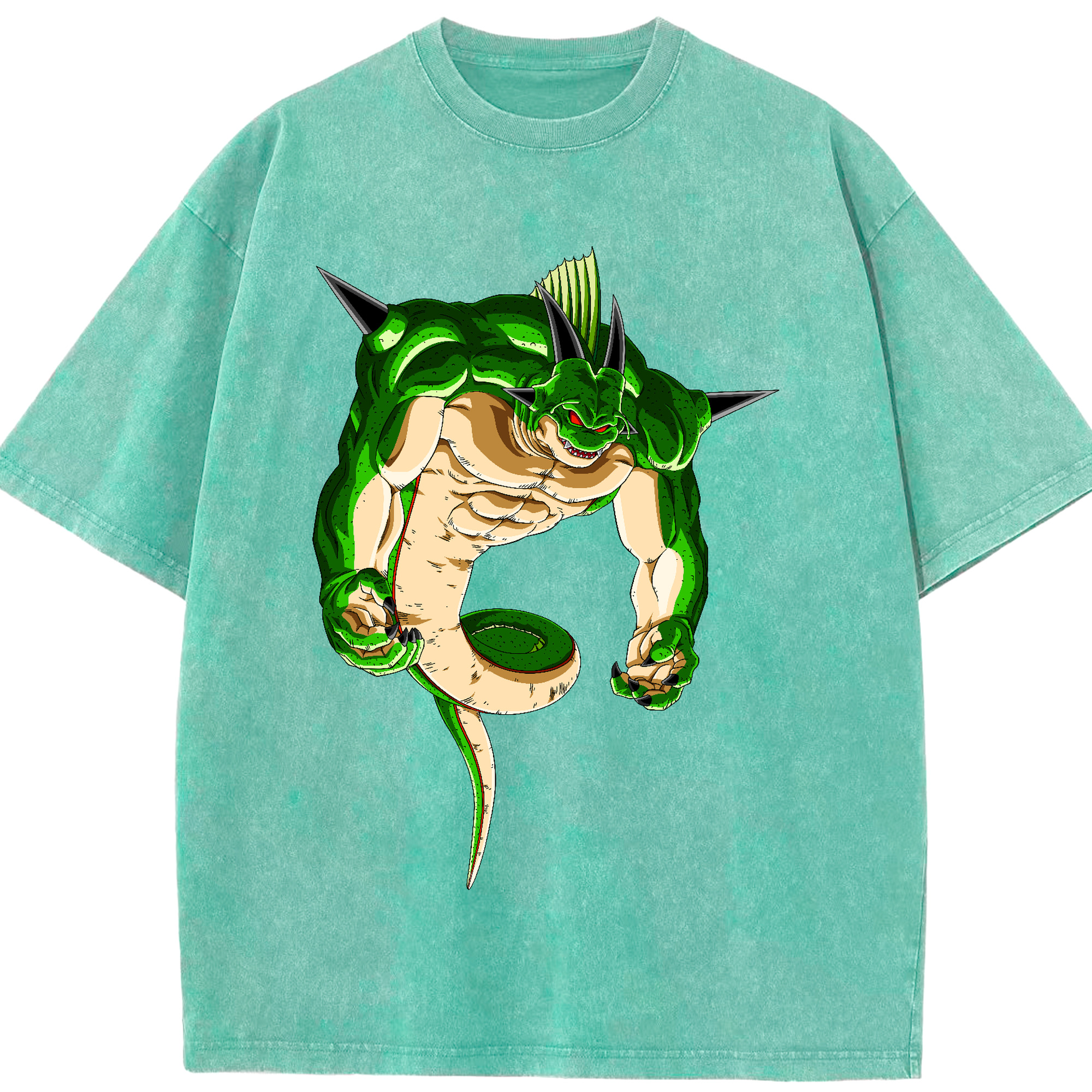 （画像用） ドラゴンボール 神龍 シェンロン DRAGON BALL Shenron 綿100% ヴィンテージ風 半袖Tシャツ（フロントプリント）